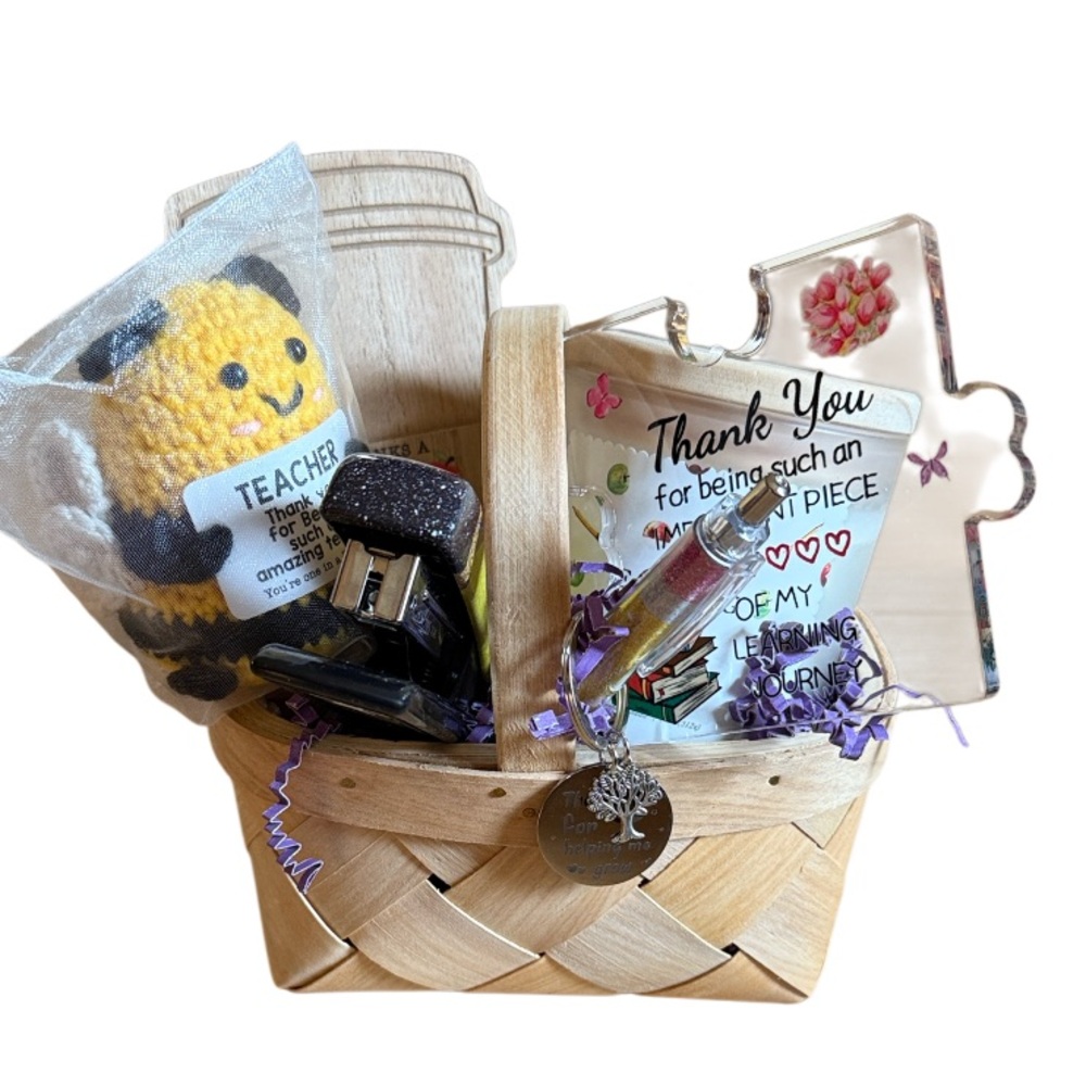 TEACHER GIFT BASKET OF GOODIES ALL NEW TEACHER APPRECIATION DAY END OF YEAR GIFT